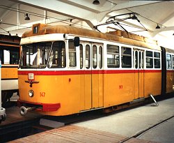 Nr147 from Miskolc at the Public Transport Museum at Szentendre