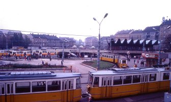 Moszkva tér in 1982. Photo: Stephen Dee