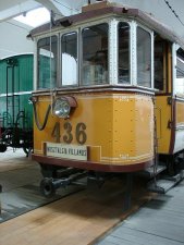 A vintage BVVV tramcar built in 1913