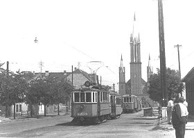 Rkospalota, Kossuth utca in the 1950's. Photo: John H. Price